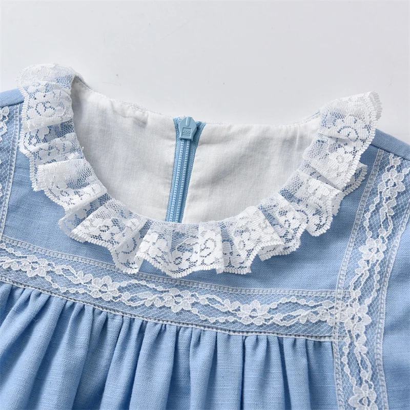Wholesale Summer Spanish Baby Girl Dress with Hat Wholesale Summer Spanish Baby Girl Dress with Hat