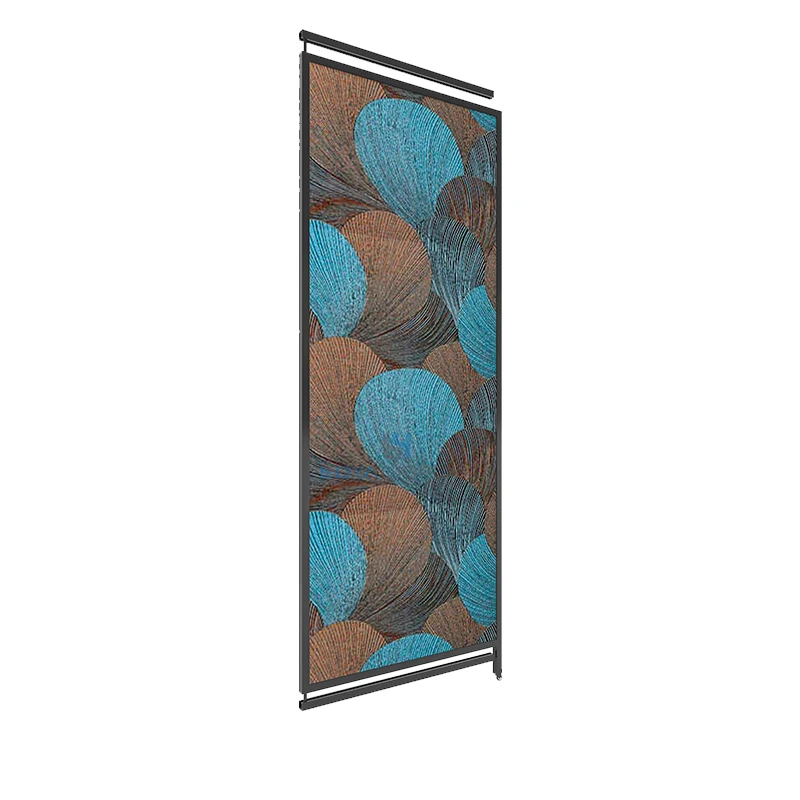 Customize Size Double Side Double Slider Wallpaper Display Stand Rack for Showroom