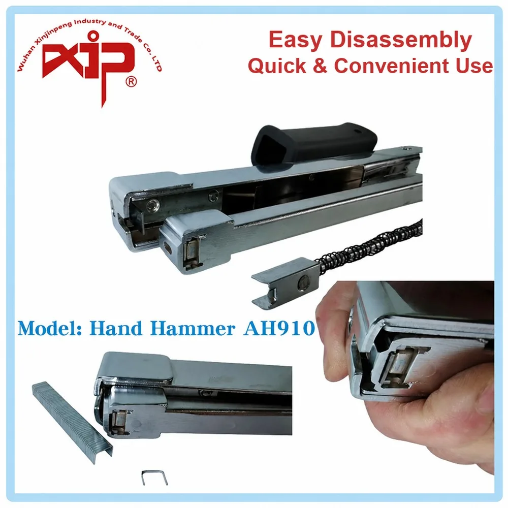 Roofing Felt Moisture-Proof Handheld Nail Gun (Pneumatic Clamp) Stainless Steel 100 Nails Model AH910