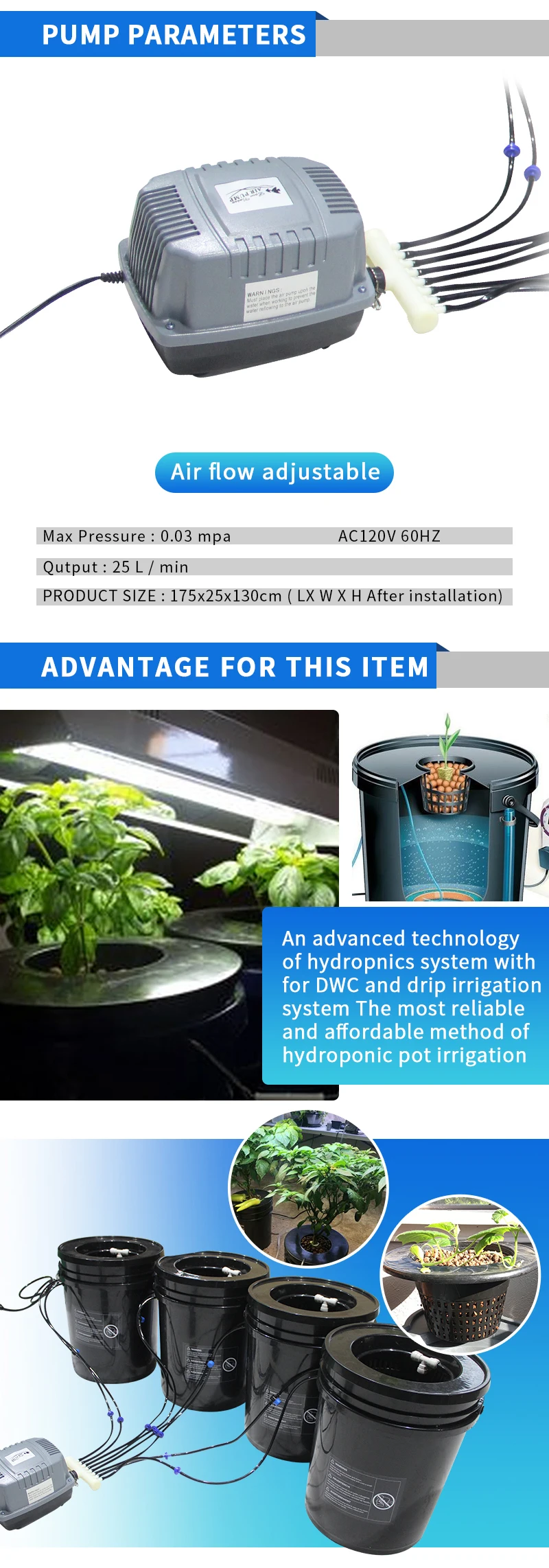 Dwc Recirculating Drip Hydroponic System 5 Gallon Clone Bucket