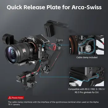 SmallRig Carbon Fiber Cage Kit Cable Clamp for Sony A7RV/A7IV/A7SIII, Camera Cage W/Multiple Accessory Mounting Points - 4308 detail image
