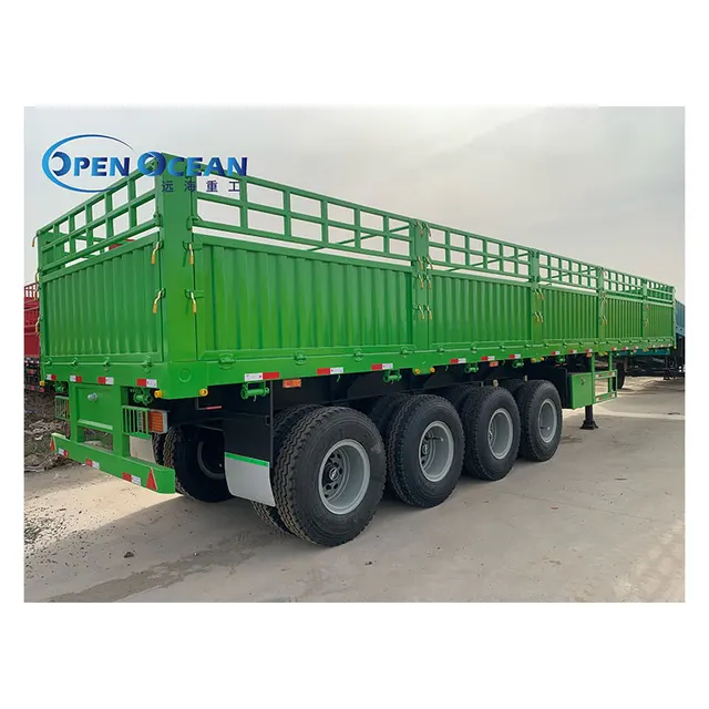 Factory price warehouse semi-trailer 3 axles 4 axles 5 axles African market long-distance transport hot sale