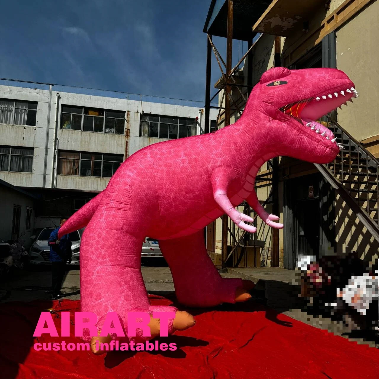 Dinosaur Theme Park Inflatable T Rex Props Balloon,Tall Pink T Rex ...