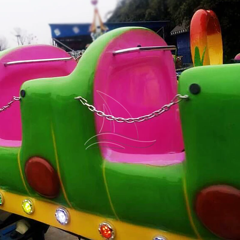 Popular Wacky Worm Train with Track Roller coaster Ride