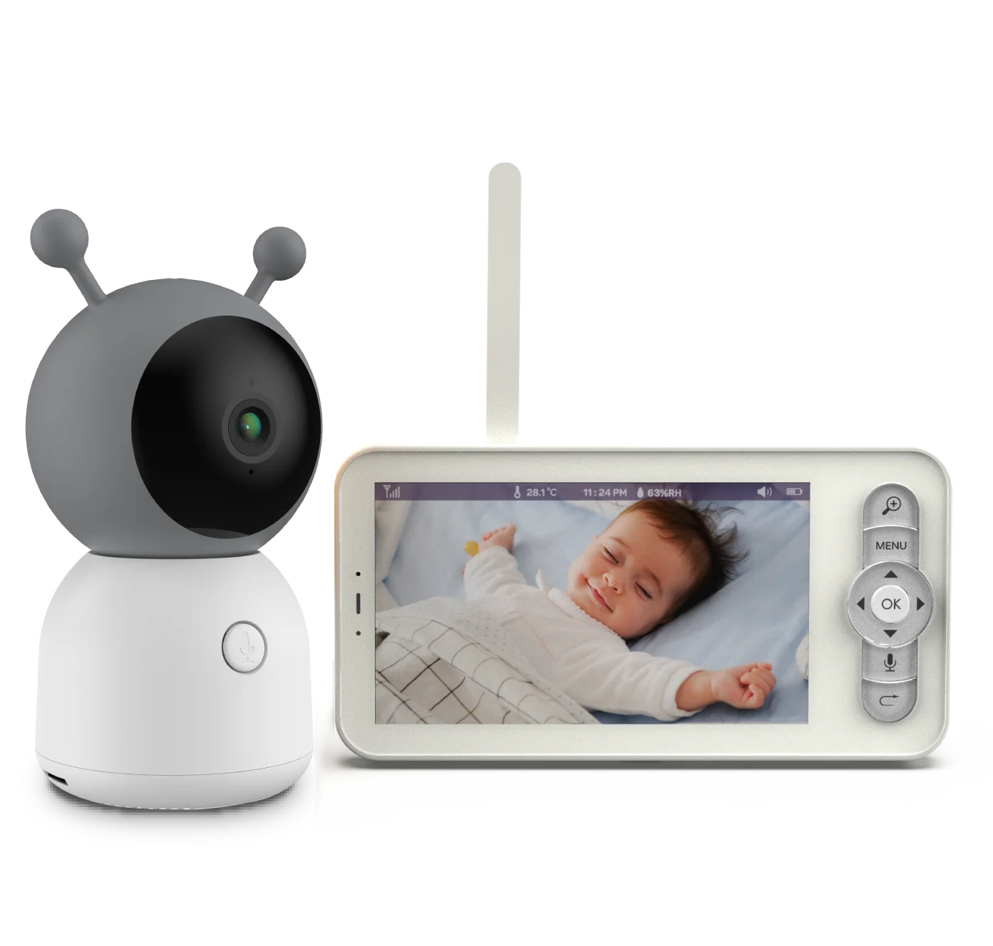 5inch WIFI Baby Monitor Digital Video Baby Monitor With Camera APP Temperature Detection New Babyphone Camera Baby Monitor