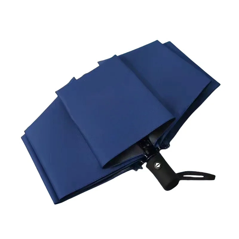 Promotional Colorful 3 UV  Handle Pure Rain Automatic Plain Umbrella With Custom Colors