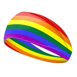 Pride Regenbogen-Stirnbänder – 4 Stück, Dehnbar & Bequem Für Paraden, Sport & Alltag