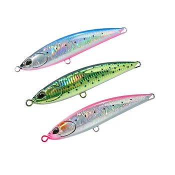 Printed ABS Plastic Artificial Topwater Pencil Lure for Tuna and Snapper Ocean Boat Fishing with Hooks – Popper – view 2