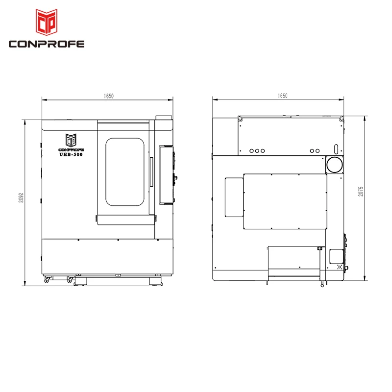 Conprofe High Precision Ultrasonic Machining Center Universal Metal Milling CNC Machine