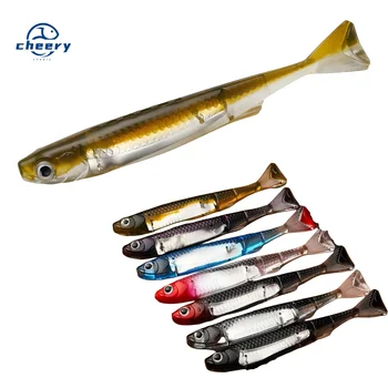 Cheery New Lure Hard Bait Bionic Ocean Boat & Beach Fishing Carp Trout ABS Material Roll T-Tail Long Cast – Hard Lure – view 2