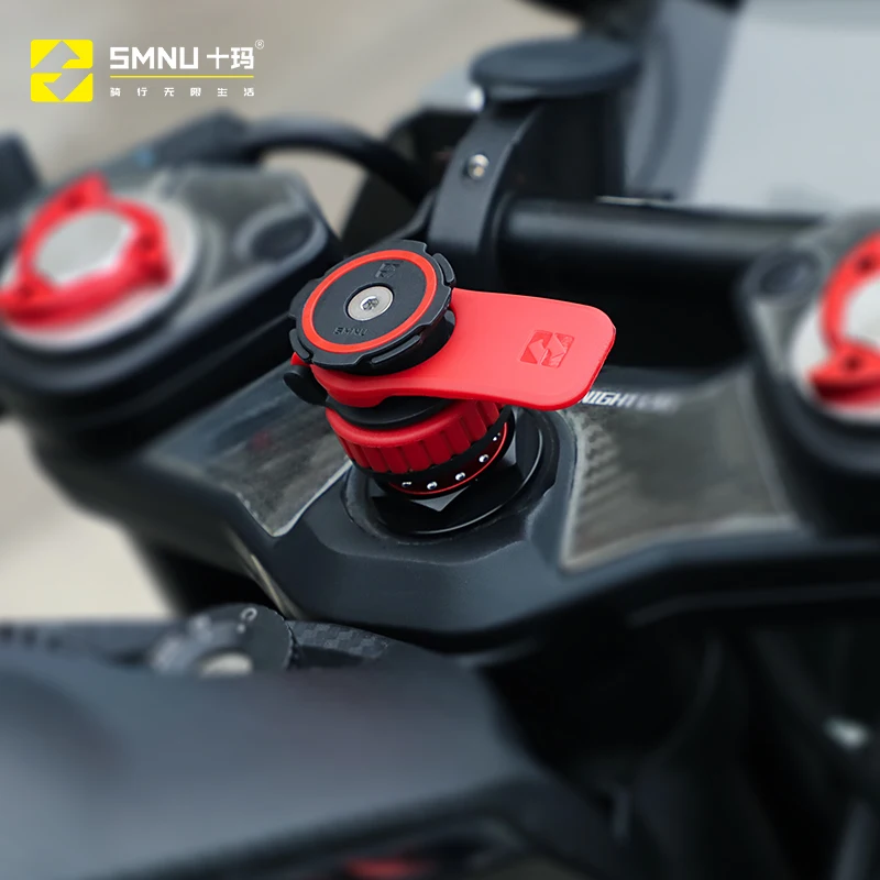 SMNU ekologiškas CNC graviravimo procesas, ilgaamžis daugiakampis motociklų ir dviračių mobiliojo telefono laikytuvas, lengvai valdomas