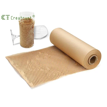 Creatrust OEM/ODM Mechanical Pulp Straw Pulp Craft Paper Recycled Honeycomb paper roll