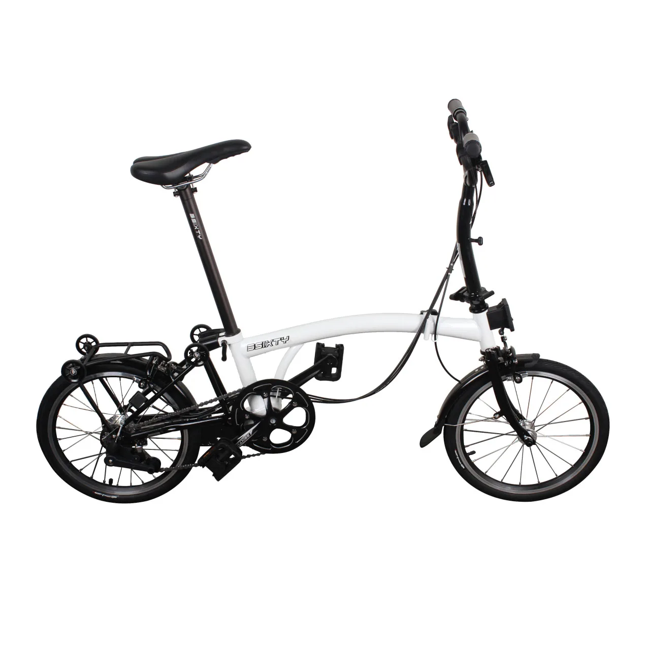 3SIXTY 16 Inch Folding Bike - Internal 6 Speeds Steel Frame