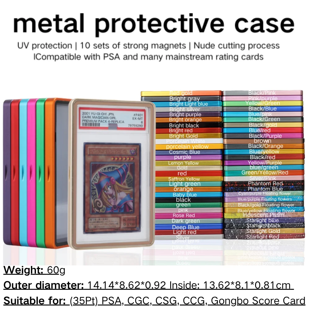 New on Premium Graded Card Protector with Metal Frame - Magnetic, Stackable  Aluminum & Glass Case for BGS/PSA Cards| Alibaba.com