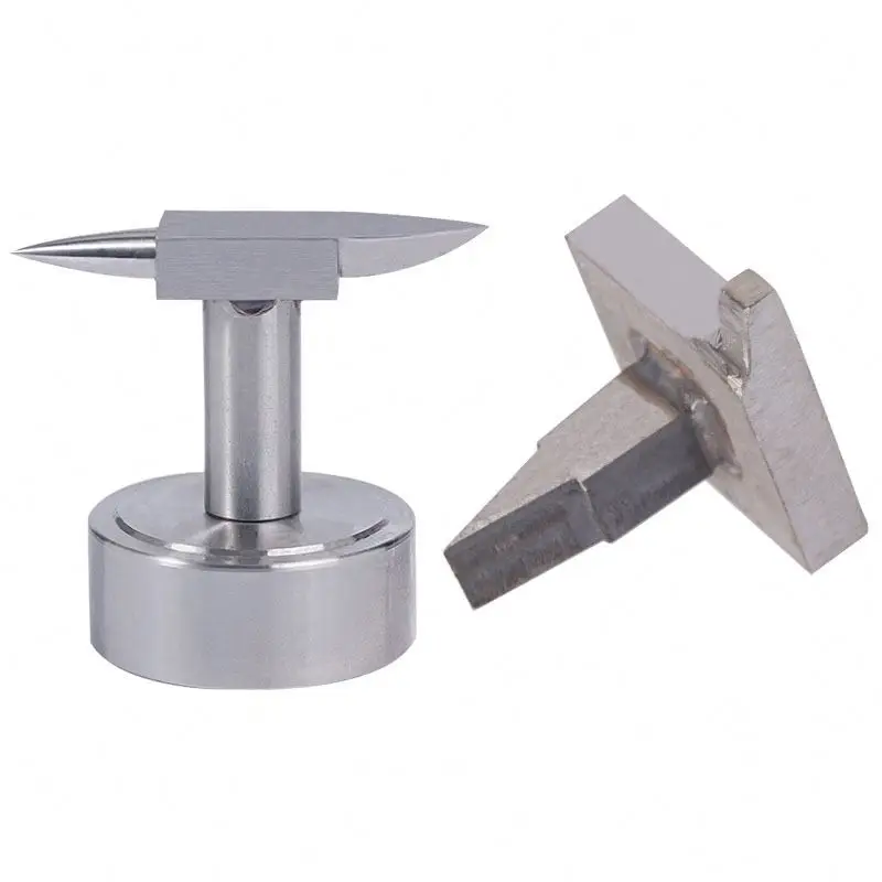 TEBAK Jewelry Tools Equipment Small Mini Forged Steel Anvil Double Head Bench Anvil Horn Anvil for Jewelry Making