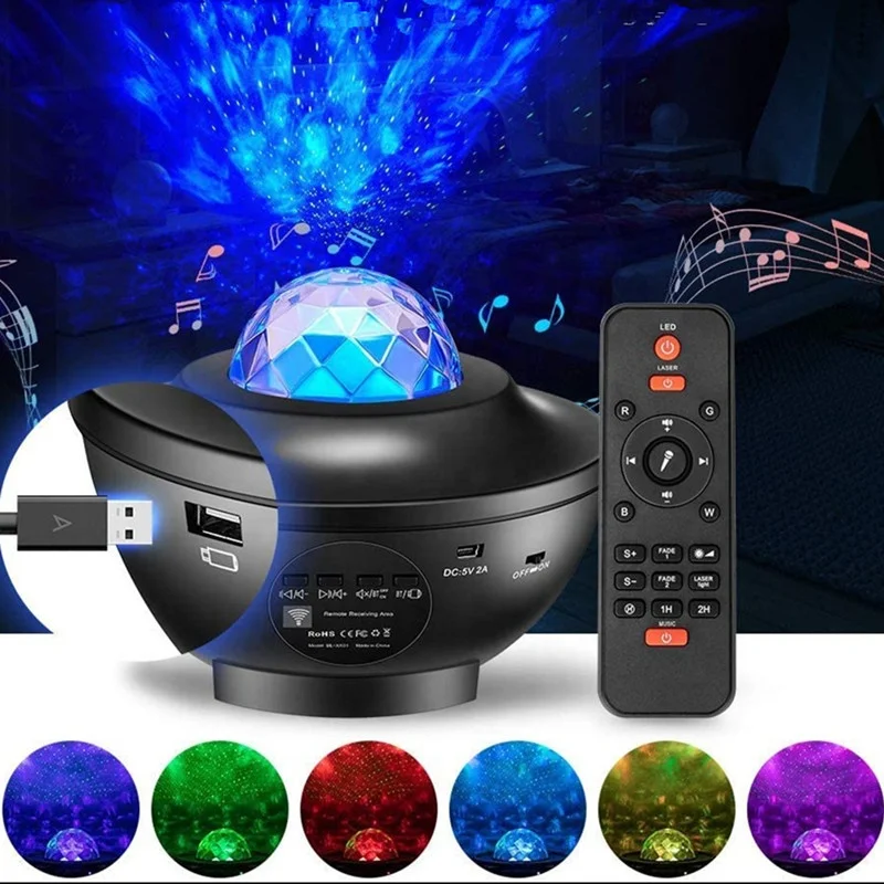 Lonvel Hot Sales Remote Control Sensor Bedroom Baby Wall Charger Moon Lamp Night Light Star Projector Starry Sky