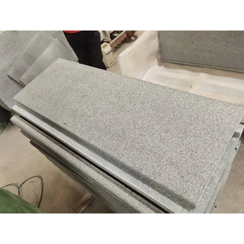 China Sesame Grey Granite Swimming Pool Coping Tiles Manufactures Popular Grey Cubestone For Outdoor Design