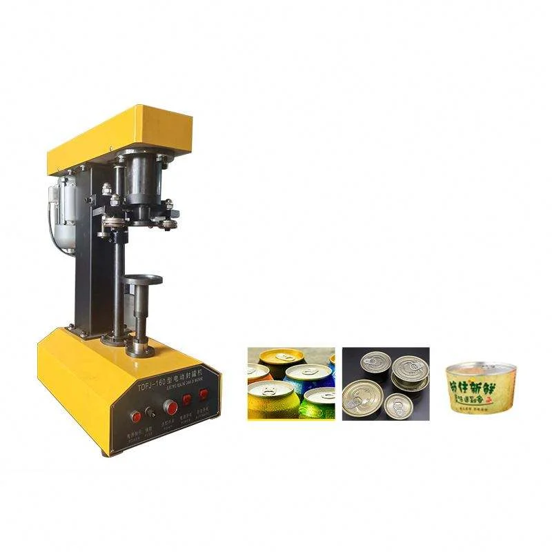 TEBAK Industrial Automatic Can Sealing Machine Electric Tin Can Sealer for Soda Soft Drink Sauce Production Line