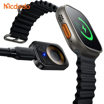 Portable Wireless Magnetic Watch Charger Pad Use Transparent Charger Adapter for Apple Watch 3 4 5 6 7 SE with Cable for iphone