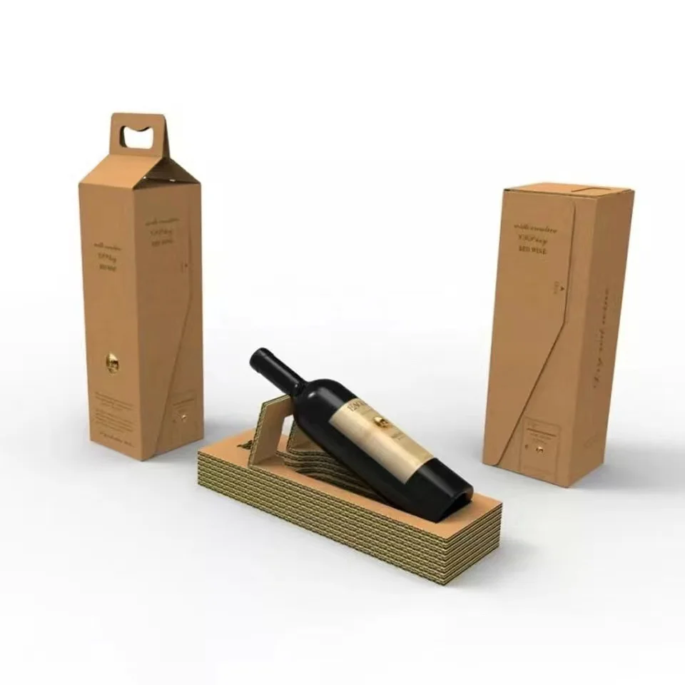 Eco Friendly Rigid Fragile Honeycomb Corrugated Paper Packaging Boxes Protective Insert Paper Cardboard for Glass Bottle