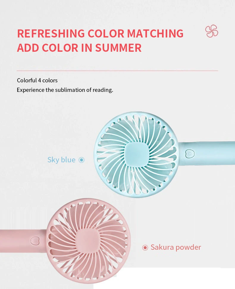 2023 Xz Dark Green Usb Rechargeable Handheld Fan Portable Mini Fan With