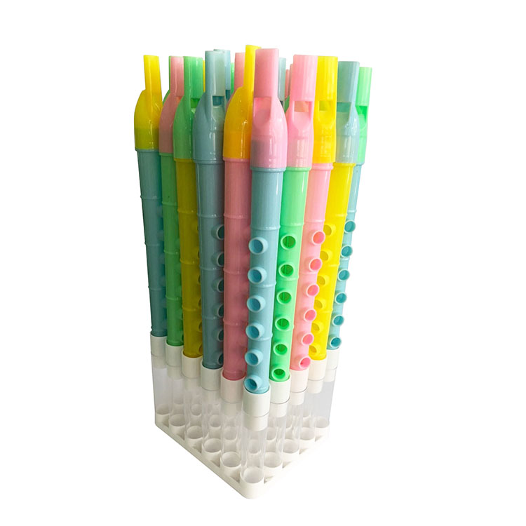 Флейта с пустые трубки конфеты игрушки пластиковый прозрачный контейнер