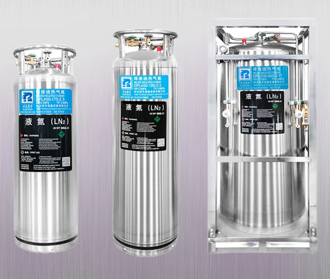 175L Insulated Cryogenic Cylinder LN2 LO2 LAr LCO2 Liquid Nitrogen Dewar Tank with Good Price