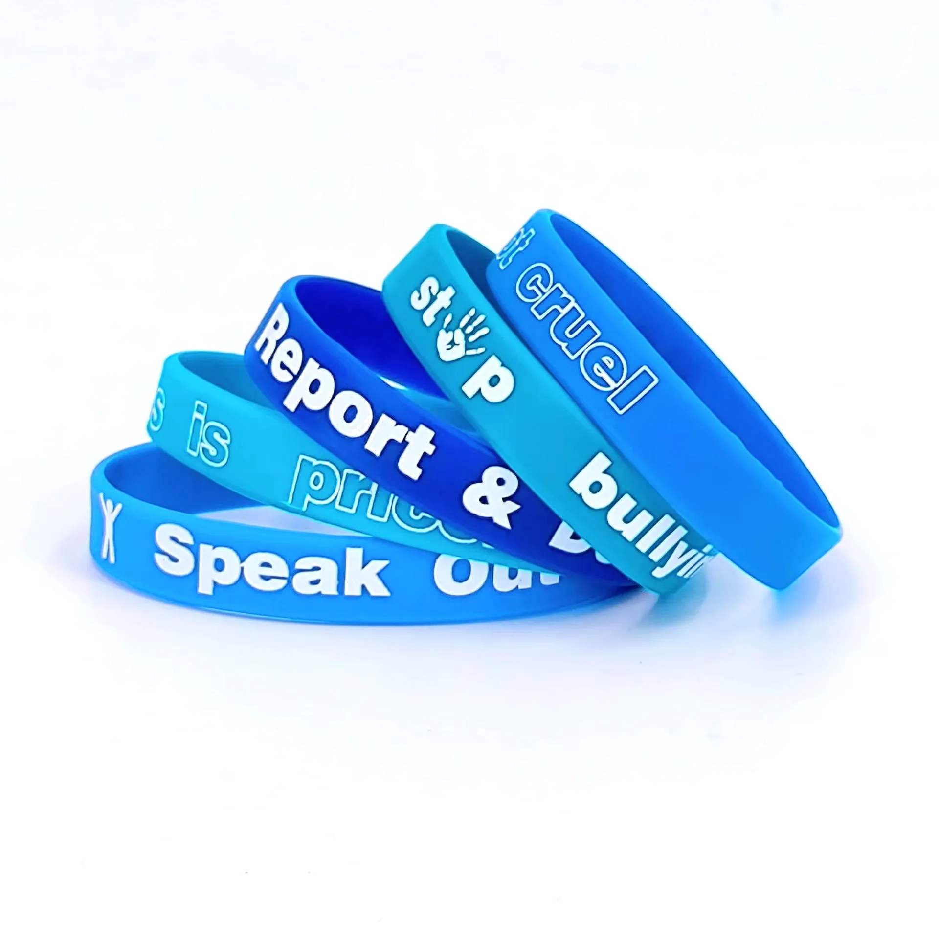 Anti Bullying Silicone Wristband with a Theme for Teenagers, Used to Promote Anti Bullying Wristbands