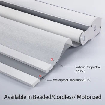 Alternative view of ZSTARR Smart Motorised Double Layer Blackout and Light Filtering 2-in-1 Day and Night Window Roller Blind