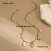สร้อยคอหอยสังข์สีชมพู NMSN-F419-1