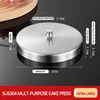Silver extra large hamburger Mold Press