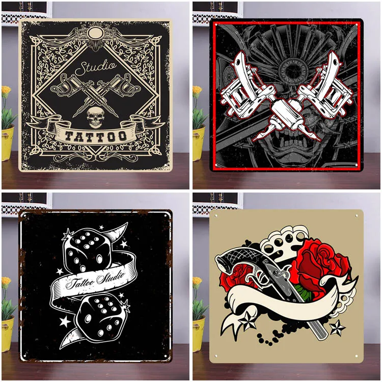 Targa in metallo con scritta in lingua inglese You can Buy A Tattoo, stile vintage, decorazione da parete, per cucina, casa, garage, 30,5 x 20,3 cm