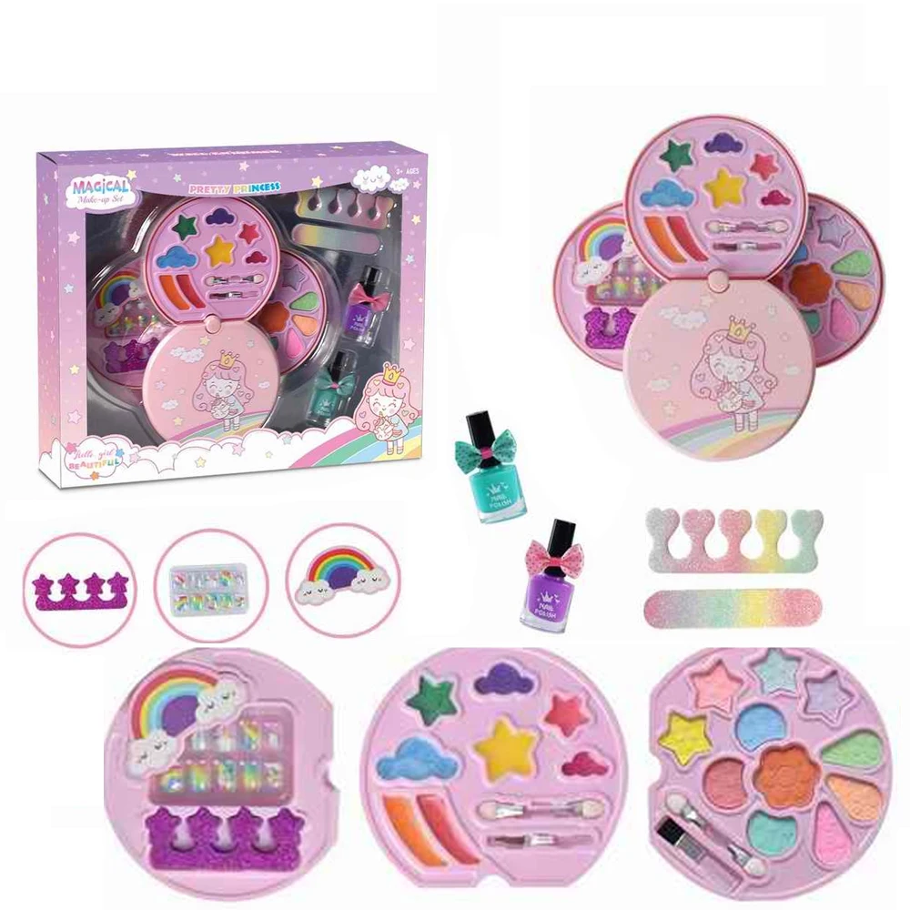Модный детский косметический набор для девочек наборы макияжа косметические игрушки