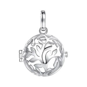 Trendy Style Rhodium Plated Fine Funeral Remembrance Memorial Cage Keepsake Ashes Jewelry Cremation Jewelry Pendants Wholesale