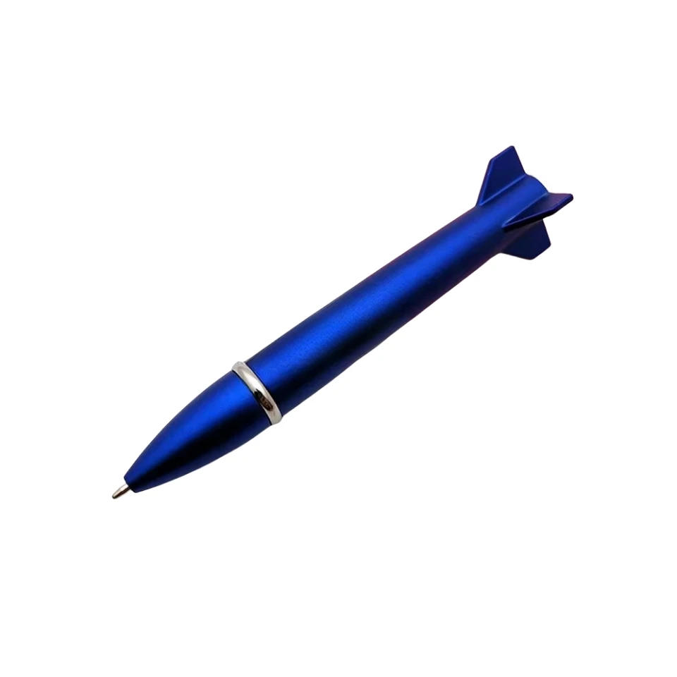 人気商品 カスタムロゴ入りLEDボールペン クリエイティブなロケット