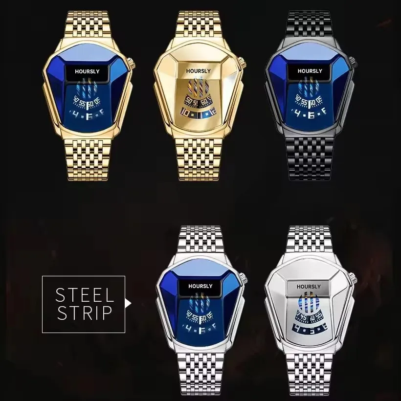 能面万媚 BINBOND 3225 Men's Watch - Stylish Quartz with Luminous Dial