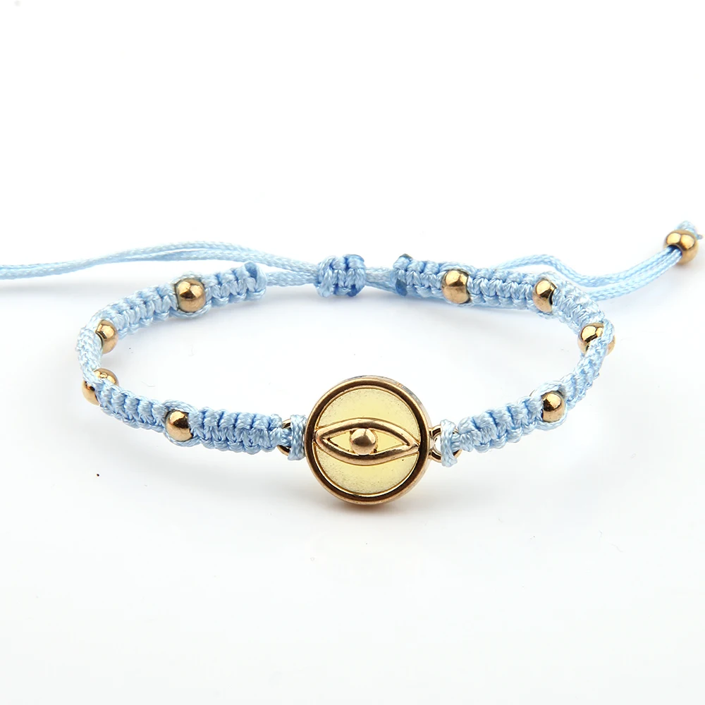 Butterfly Alphabet Pattern Woven Bracelet Life Tree Devil Eye Crystal Woven Bracelet Promotion Cooling Bracelet