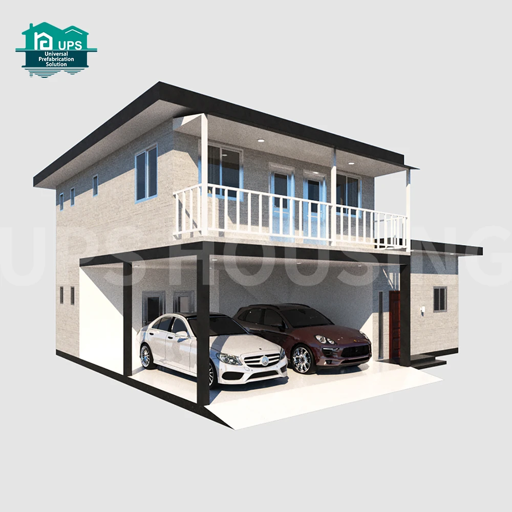 Econel Concrete Prefabricated House With Slab System for Real Estate Steel-in Structure Cement House Villa