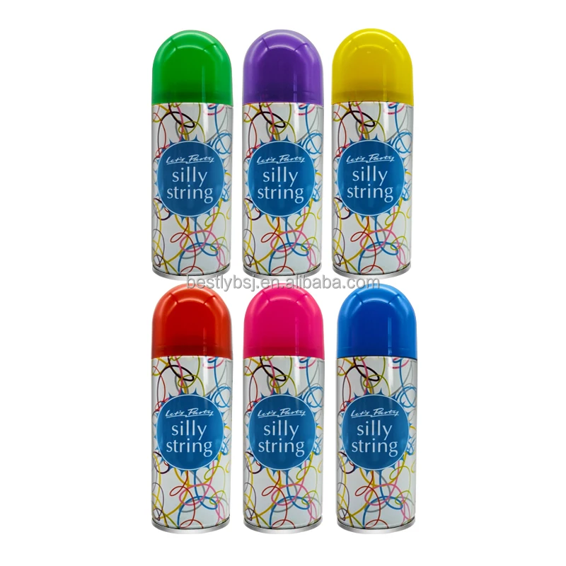 Hot Sell Party String Spray Crazy String Color Silly String Buy Party String Spray,Crazy