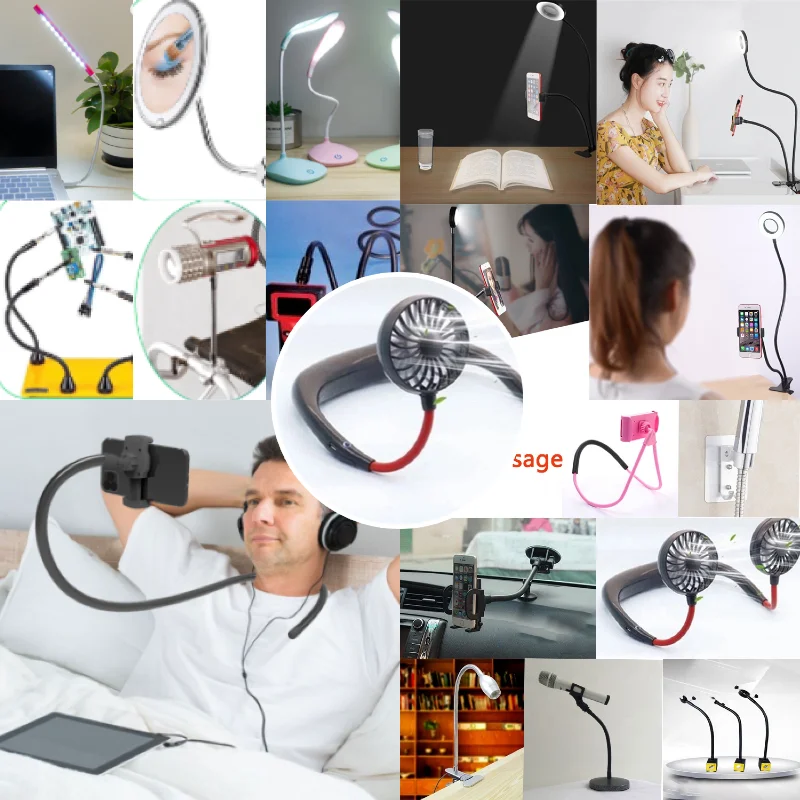 Factory  Gooseneck Customize All Sizes Flexible Metal Gooseneck Tube Microphone Stand Gooseneck LED Lamp Hose Snake Tube
