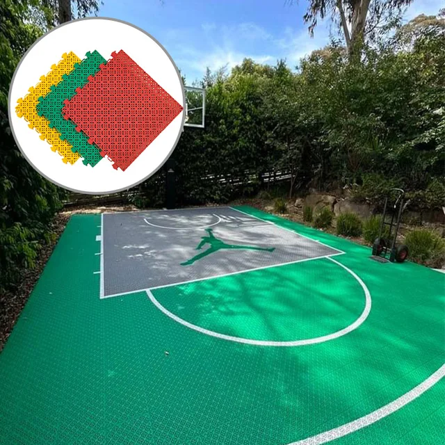 Outdoor Rubber Noise Reduction Flooring Carpet Modular Floor Tiles for basketball  Court