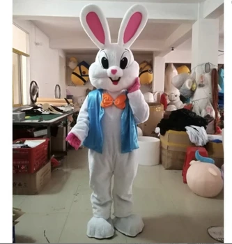 MOQ 1 PCS Easter Bunny Mascot Costume New Halloween Cosplay Costume Cartoon Easter Bunny Mascot Costume for Party