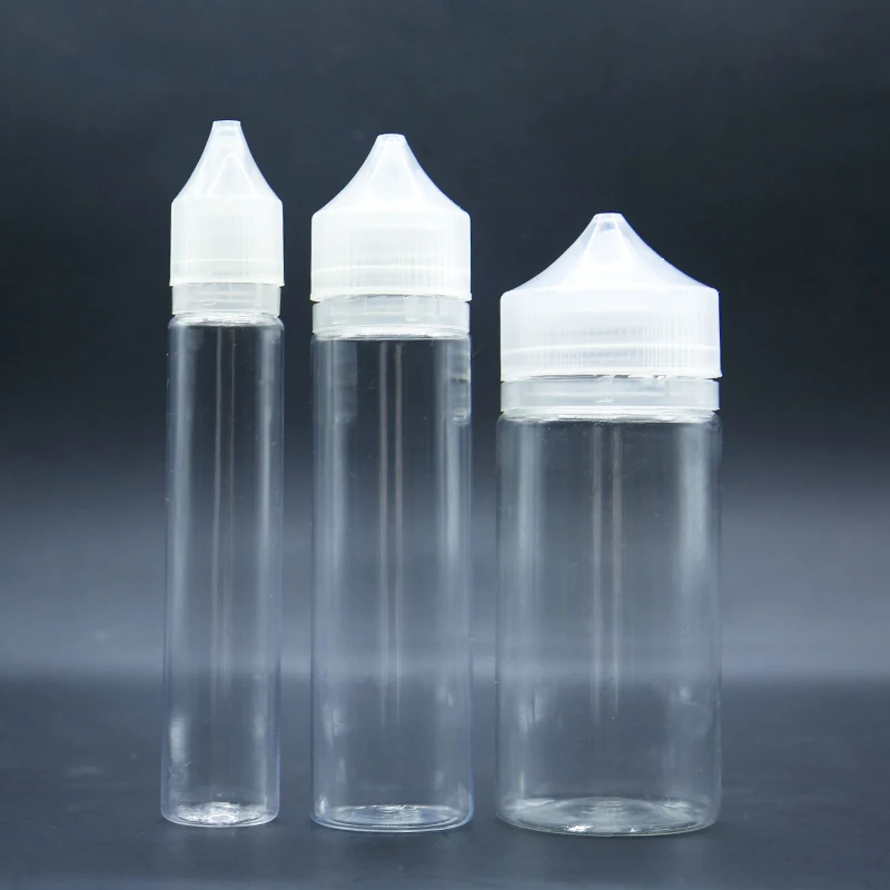 product transparent v3 pet plastic squeeze dropper bottle 10ml 30ml 60ml 100ml tamper proof lids for juice packaging box logo print-27