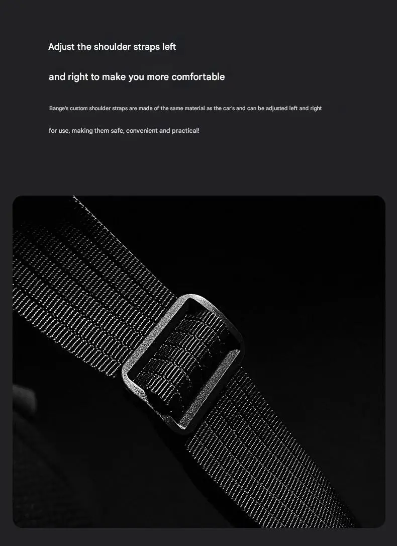 New Style Trendy Design Polyhedron Shoulder Messenger Chest Bag Motorcycle Saddlebags Luggage Black Blue OXford Cloth+Polyester