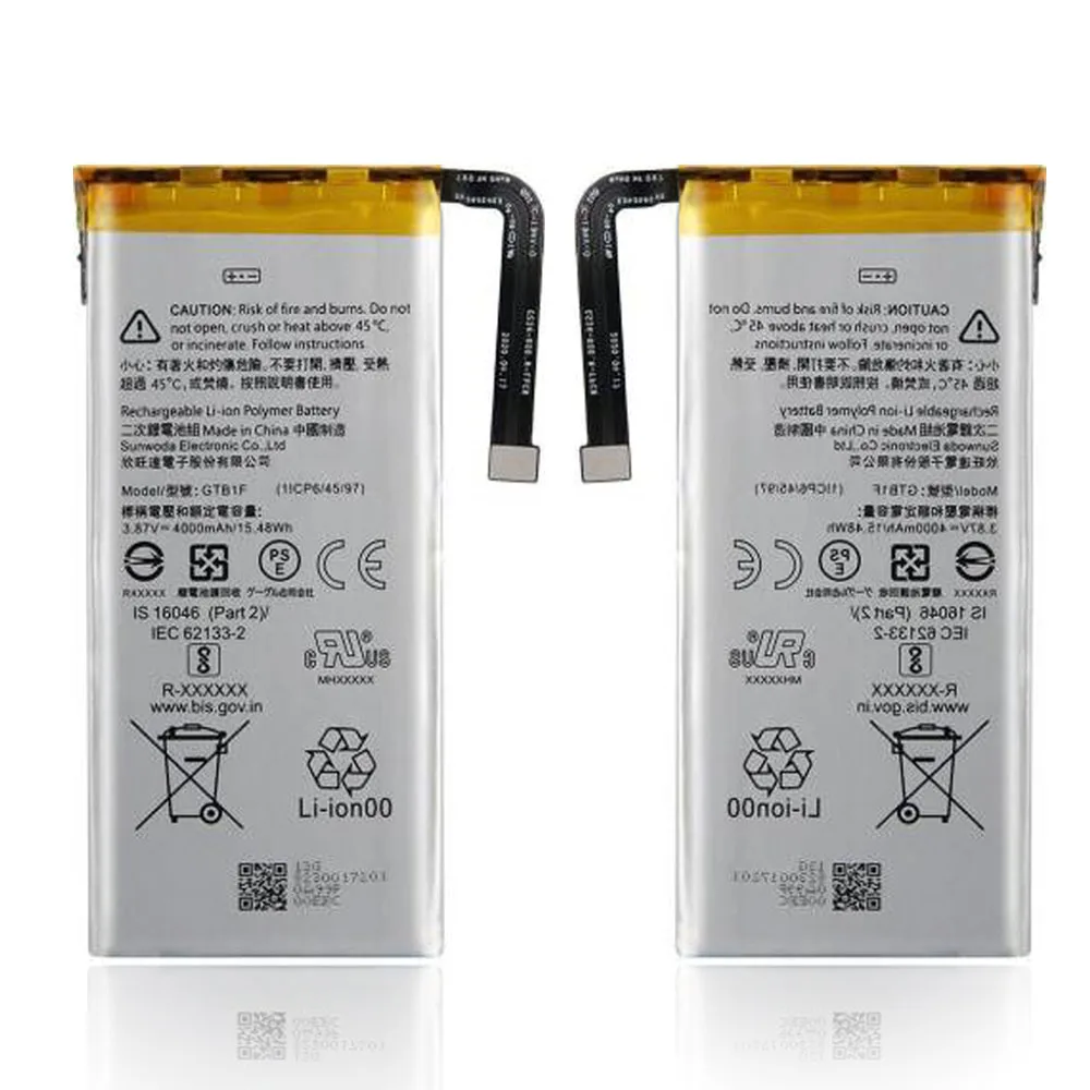 Mobile Phone Battery Replacement for Google Pixel 1/2/3/4/XL/2 XL/3 XL/4XL 3A/3A XL 4A/5 Brand New 0 Cycle