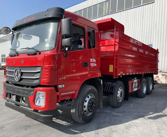 New 270 HP diesel 8x4 Euro 3/4/5 Light Dump Truck for Engineering Construction Waste Transportation