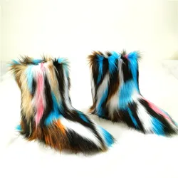 Factory Direct Wholesale faux fur snow boots women boots for snow women