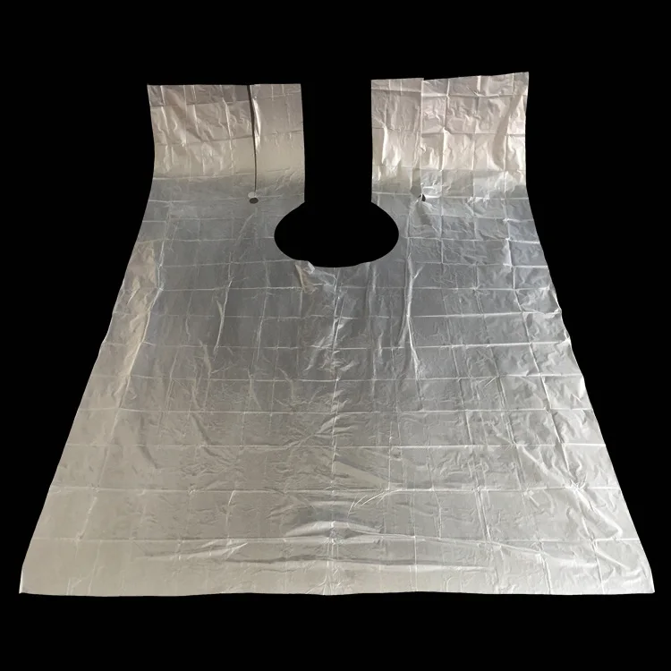 50pcs/100pcs PE One-off Cape a One-time Hairdressing Cape Hair Cutting Cape /aprons for Hairdressing Use