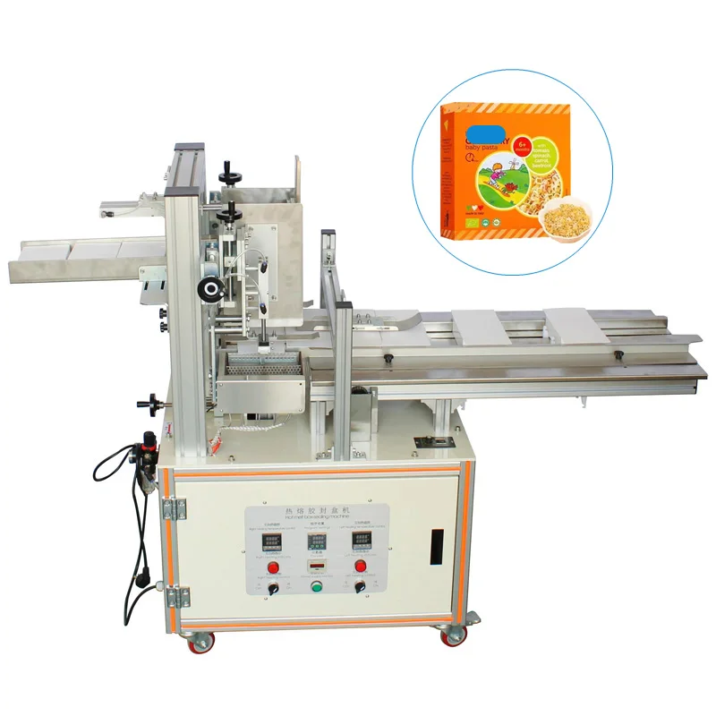 Factory Price Automatic Tissue Box Glue Machine Carton Box Packing Machine Hot Melt Glue Box Sealing Machine Gluing Machines