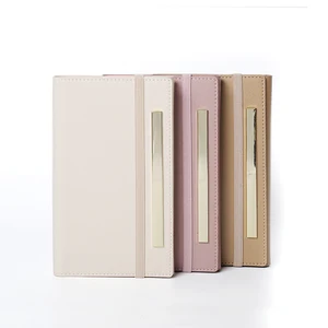 Factory Produce Custom pink  Cute  Purse Gift B6 Leather Pu Hardcover  for Girls with Card Slot